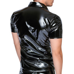 Black Level Men Chemise VINYL POLO Noire